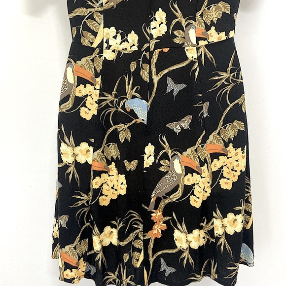 Reformation “Açaí” Dress Mini Tropical Bird Print  Nwot Sz 2 - Picture 7 of 8